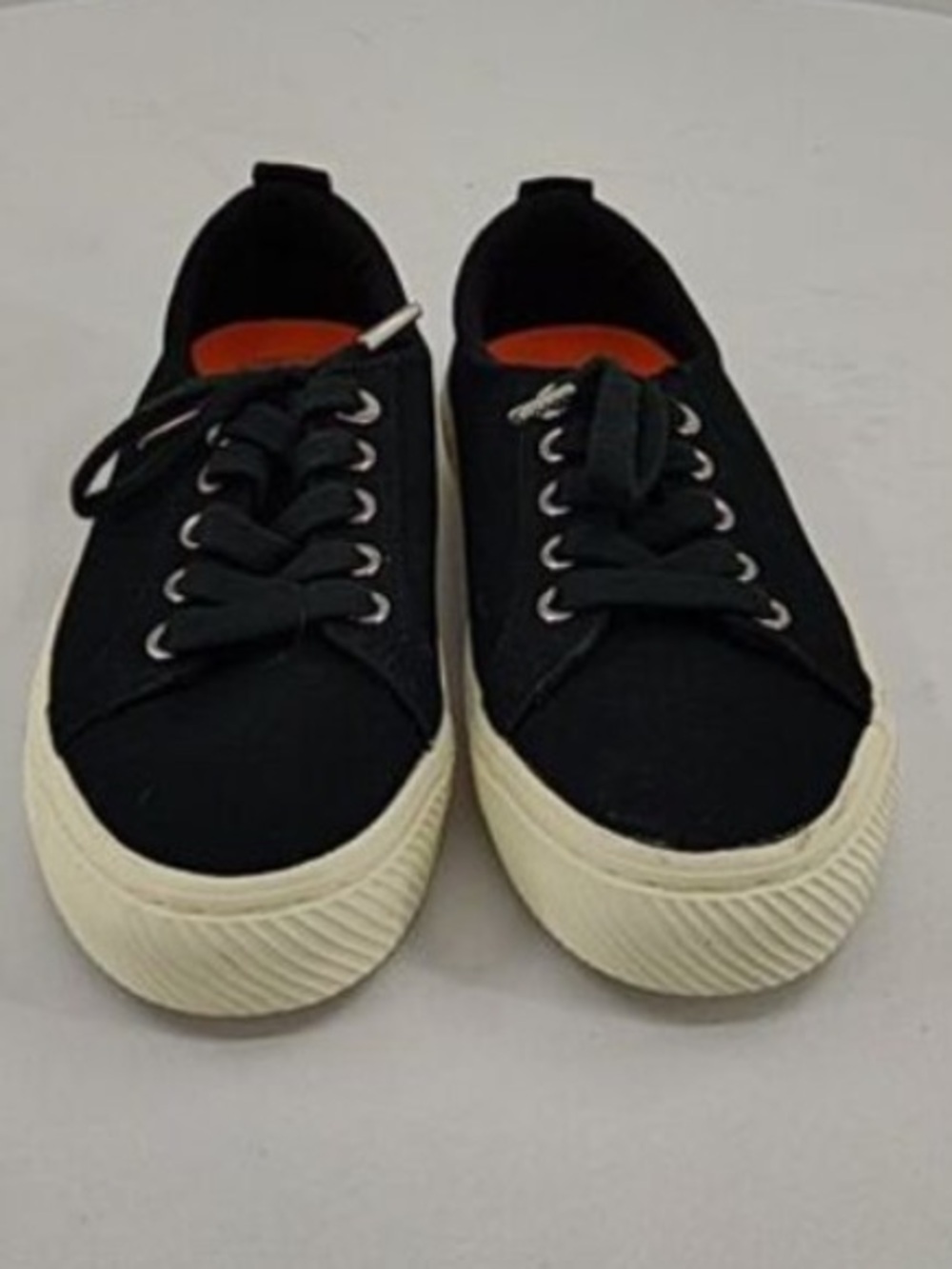 Quince Black Canvas Low-Top Sneakers with Cream Sole